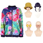 KPop Demon Hunters (2025) Zoey Printed Baseball Jacket Outfits Cosplay Costume
